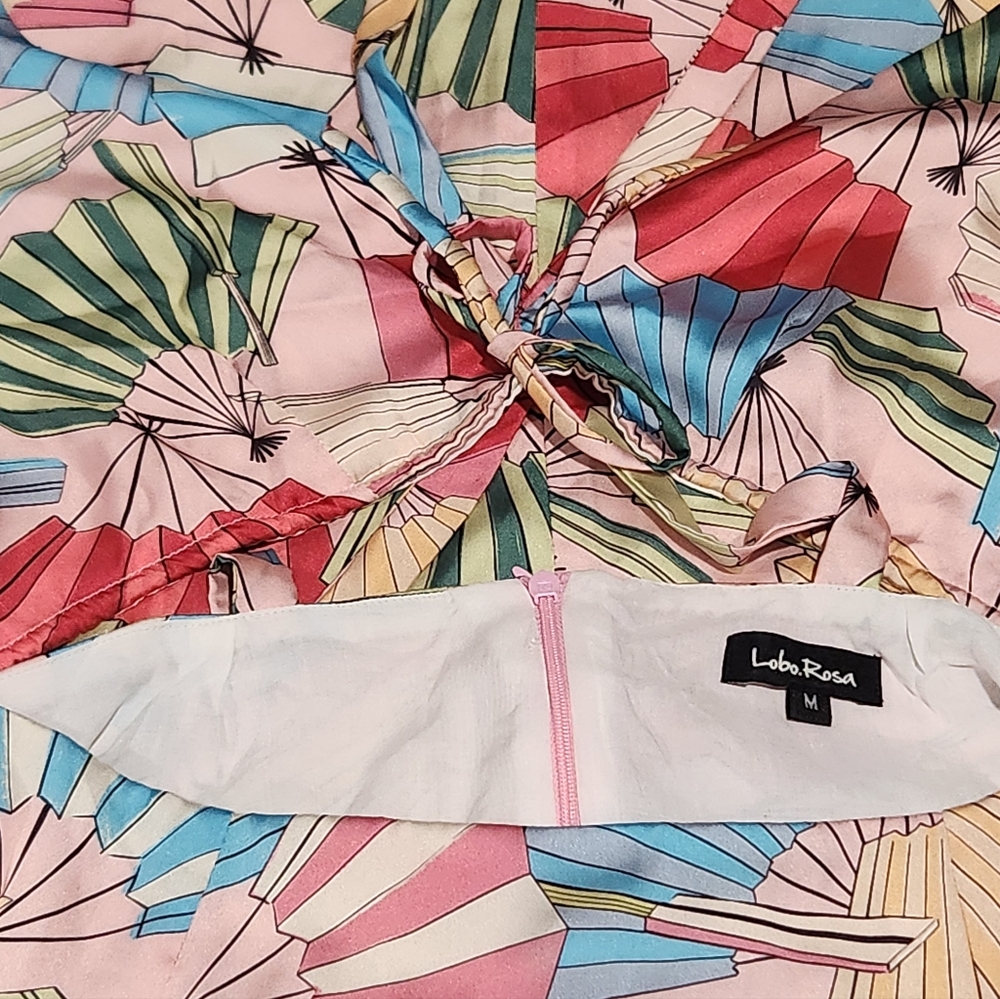 Anthropologie | Lobo Rosa Mariana Cutout Dress | Size Medium - Picture 10 of 11